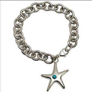 Tiffany & Co. Silver Starfish Turquoise bracelet